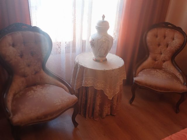 María Antonieta tapicería brocada