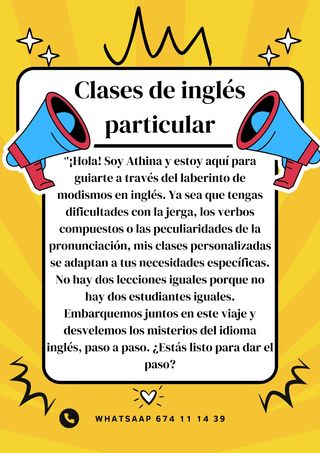 Clases de inglés particulares