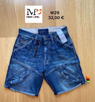 2 Bermudas vaqueras de hombre  (W29) G Star