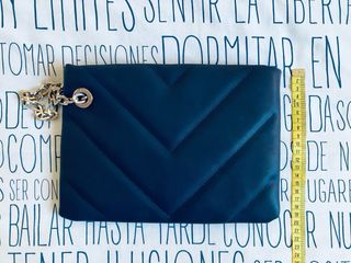 Bolso de Mano Azul Oscuro Parfois 27x20 CM