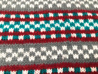 Bolsa de punto vintage realizada a mano