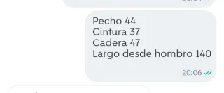 Traje de flamenca talla 40. Pero es como una 38.