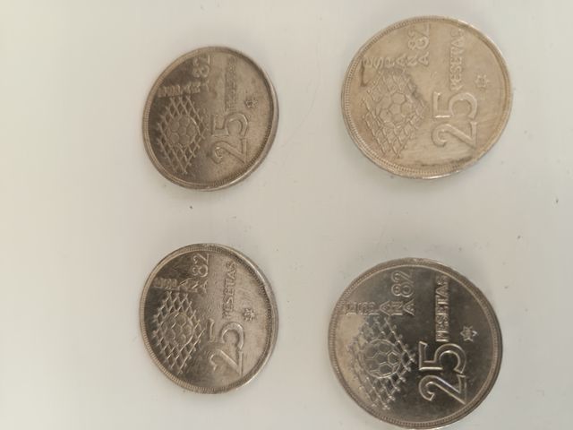 Lote monedas peseta