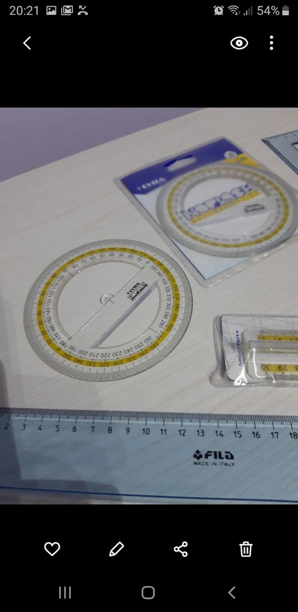 Set squadre, righelli, goniometro 