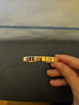 Pulsera Chapada Oro Rosa Ajustable Mujer