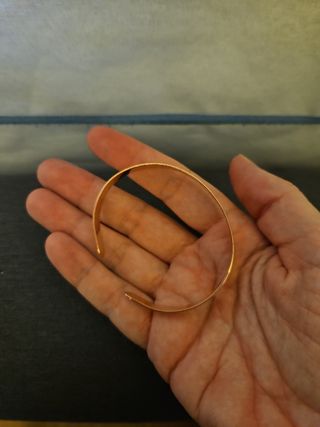 Pulsera Chapada Oro Rosa Ajustable Mujer