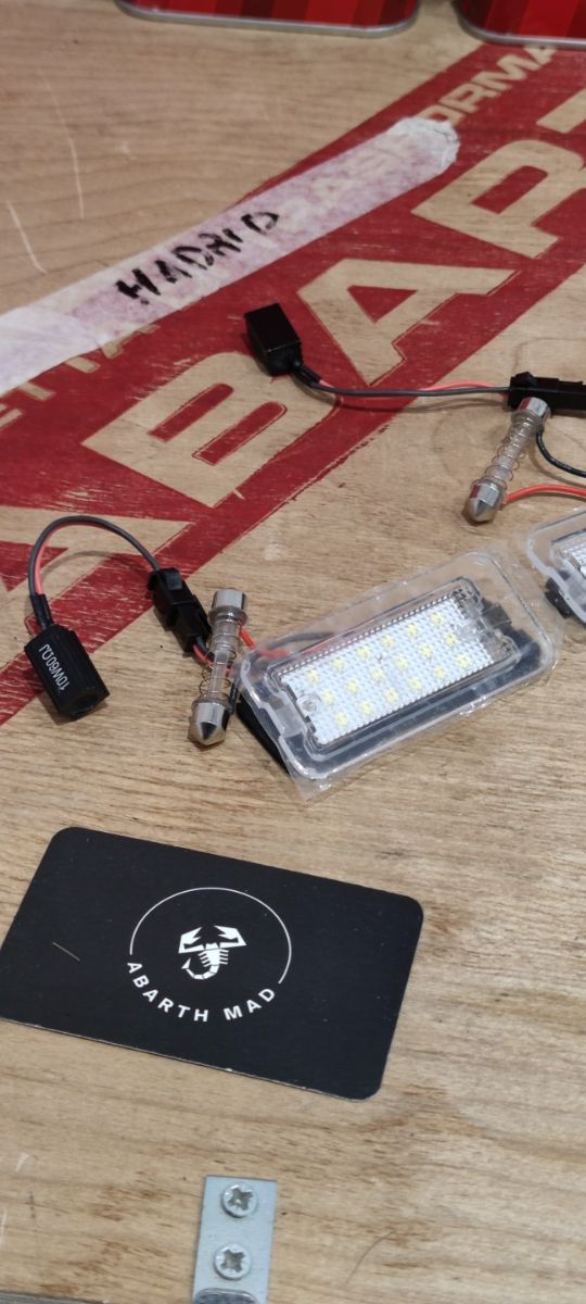 Abarth Fiat Led Plafón Matrícula Trasera