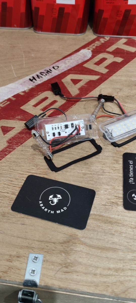 Abarth Fiat Led Plafón Matrícula Trasera
