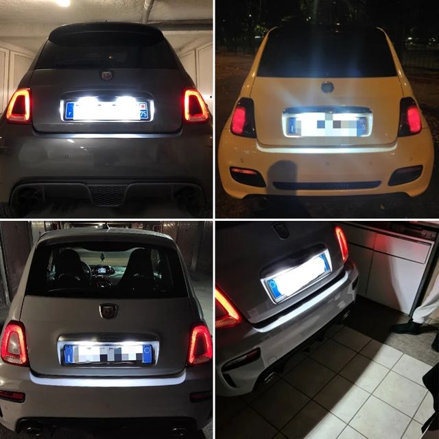 Abarth Fiat Led Plafón Matrícula Trasera