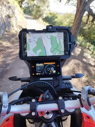 Soporte tablet Samsung para moto + Anclajes