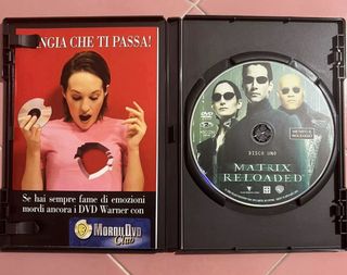 matrix reloaded 2 dvd cd film keanu reeve custodia