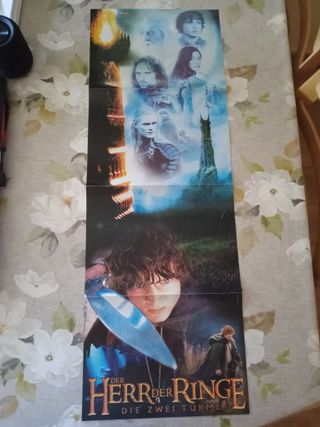 Poster largo ESDLA Las Dos Torres en alemán Bravo