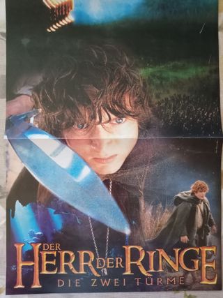 Poster largo ESDLA Las Dos Torres en alemán Bravo