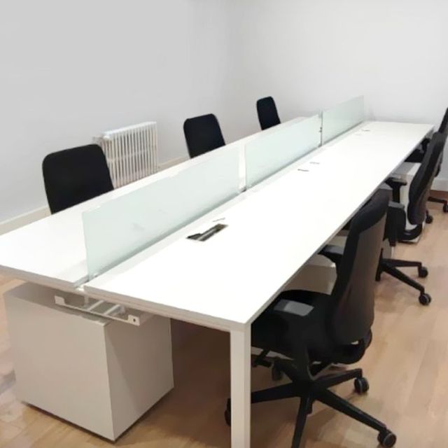 Mesa oficina 6 puestos STEELCASE