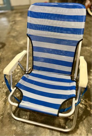 Silla playa con reposabrazos