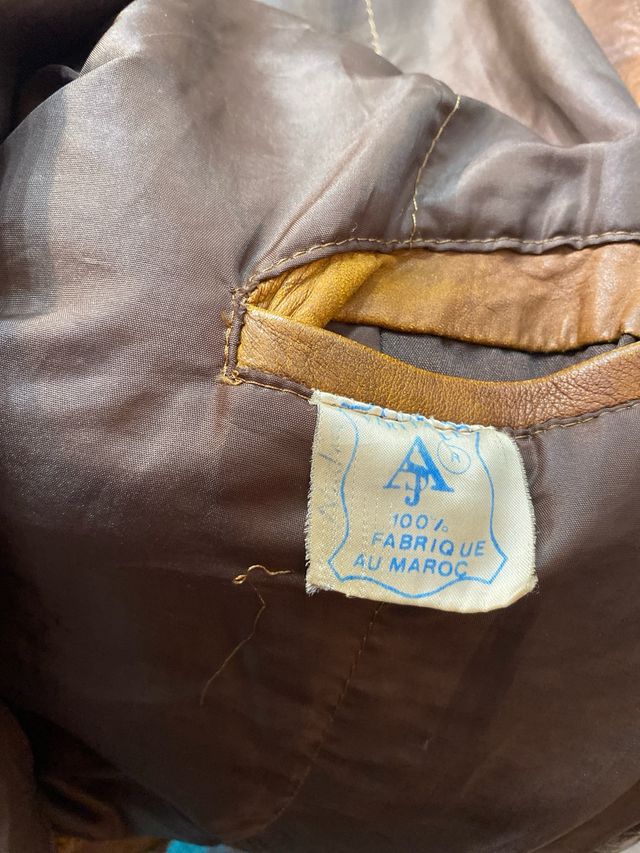 Cazadora cuero vintage ‘90