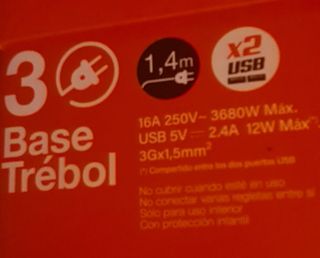 Alargadera cubo X3 y USB