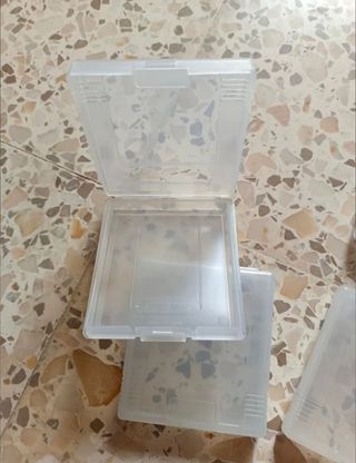 10 cajas transparentes juegos nintendo gameboy