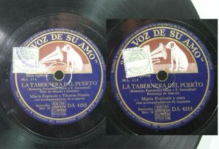 8X DISCO PIZARRA LA VOZ DE SU AMO-GRAMOFONO