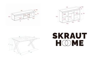 Conjunto Mesa + mueble tv + aparador ✅🚚
