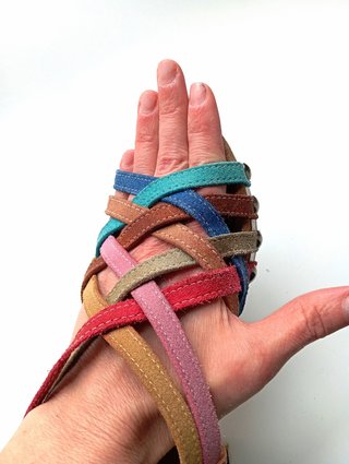 sandalias de piel tacón alto grueso