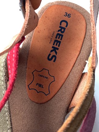 sandalias de piel tacón alto grueso
