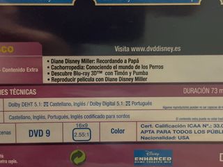 Walt Disney, la dama y el vagabundo DVD nuevo ok