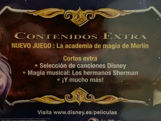 Walt Disney Merlín el encantador DVD nuevo