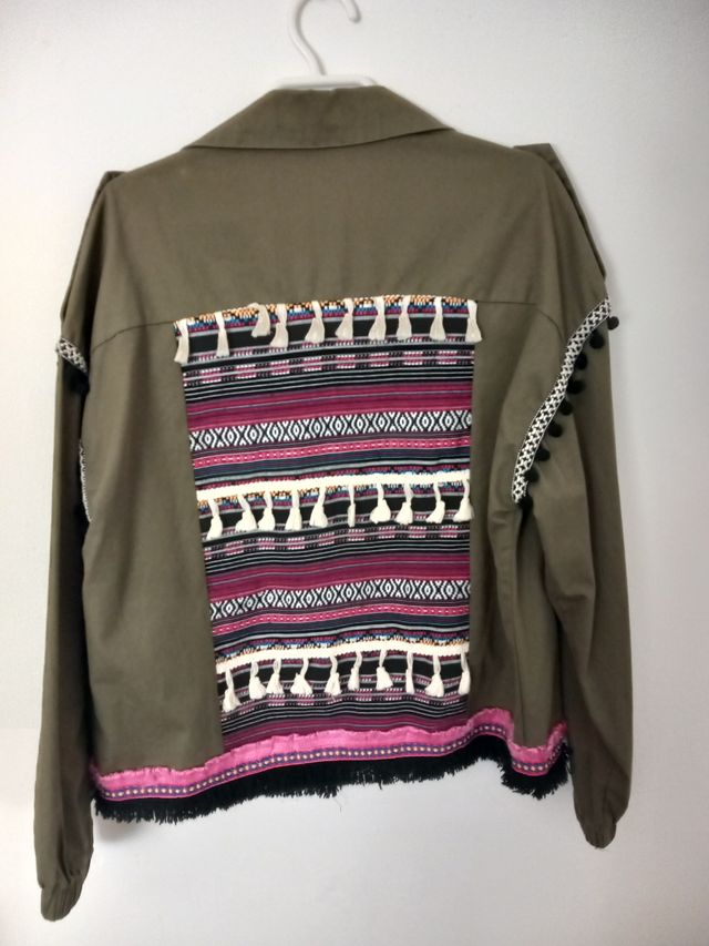 Chaqueta verde caqui