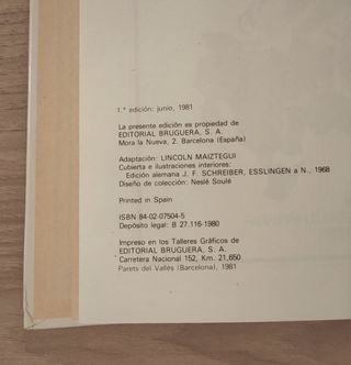 Libro Robinson Crusoe, año 1981