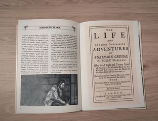 Libro Robinson Crusoe, año 1981