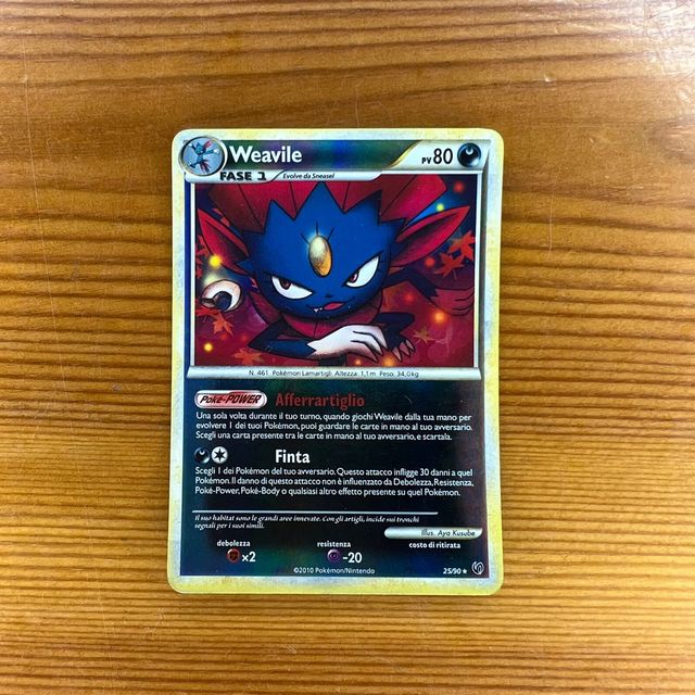 Carta Pokemon Weavile Rara Reverse