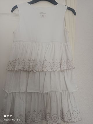 Vestido juvenil blanco