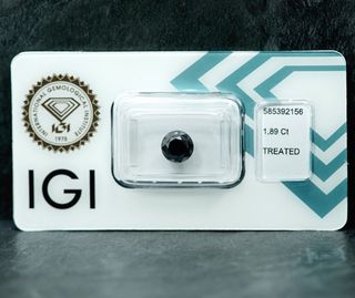 diamante negro 1,89 talla brillante IGI