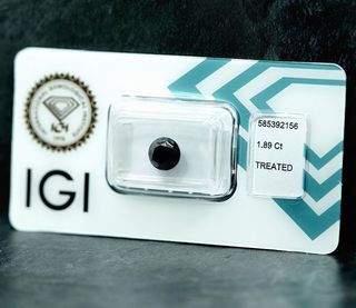 diamante negro 1,89 talla brillante IGI