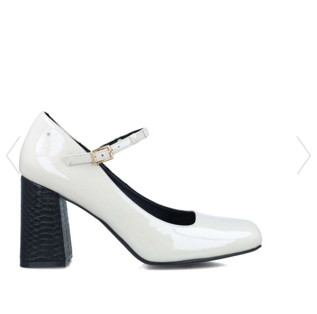 Zapatos de tacón de charol blancos 37 Menbur