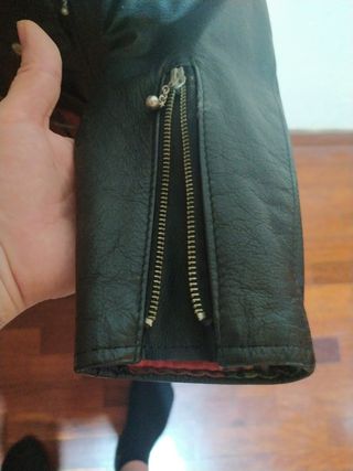 Chaqueta de cuero cuero