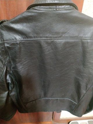 Chaqueta de cuero cuero