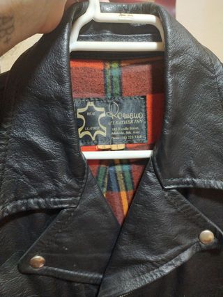Chaqueta de cuero cuero