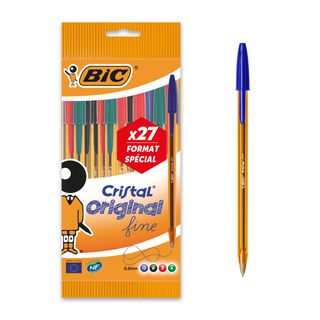27 Canetas Esferográficas BIC Cristal