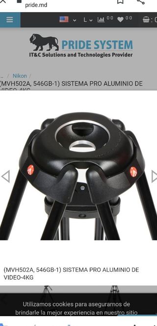 Trípode profesional Manfrotto MVH502A 546GB-1 NEW!