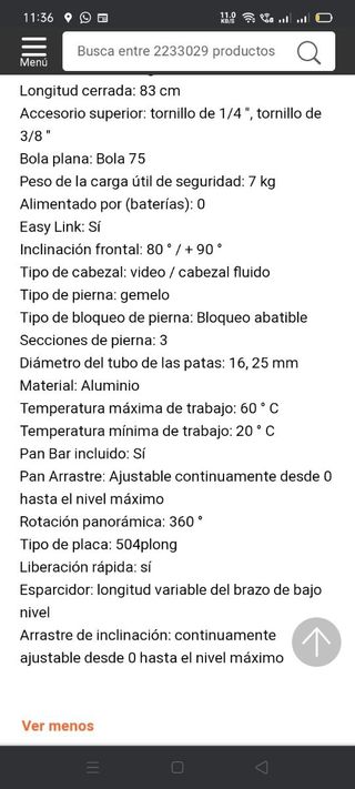 Trípode profesional Manfrotto MVH502A 546GB-1 NEW!