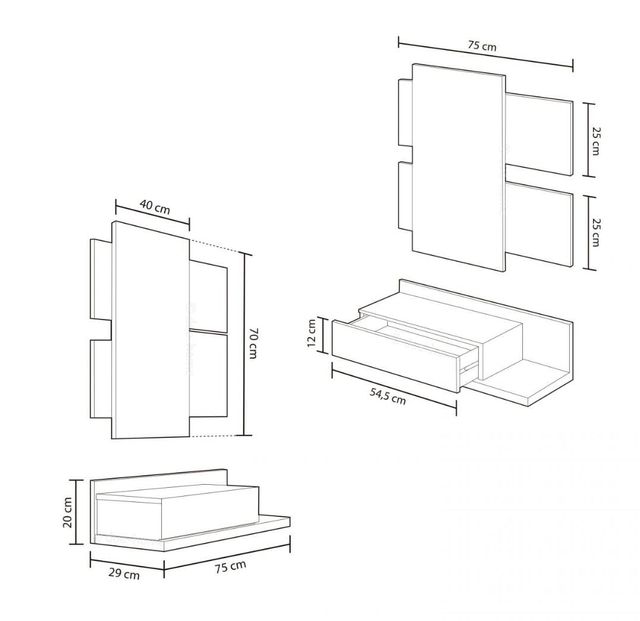 Mueble recibidor Tekkan