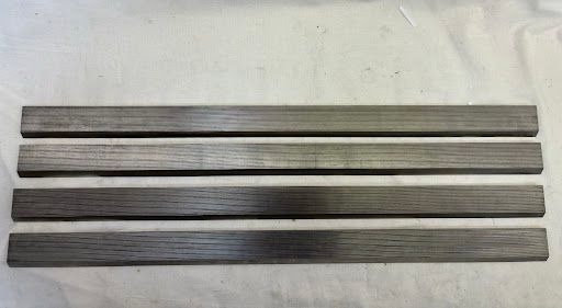 Juego de 4 cuchillas corrugadas hs 650x40x8