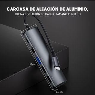 Hub USB tipo C 5 en 1 NUEVO (EOKEX)