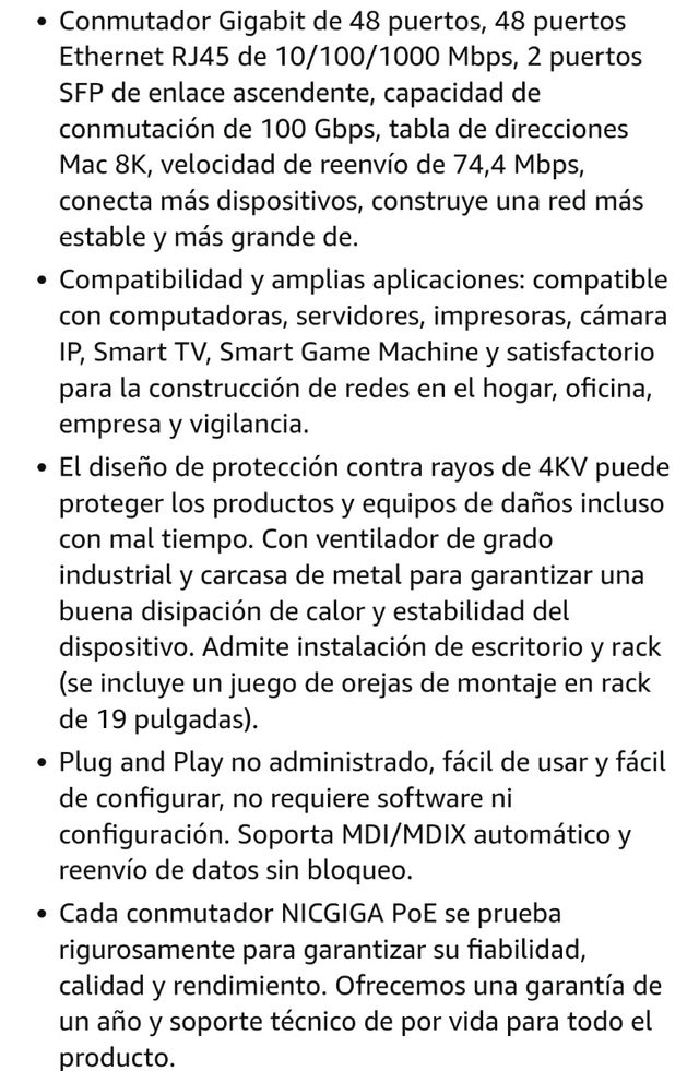 🆕 Switch Ethernet 48 Puertos