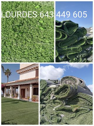 Césped artificial impecable