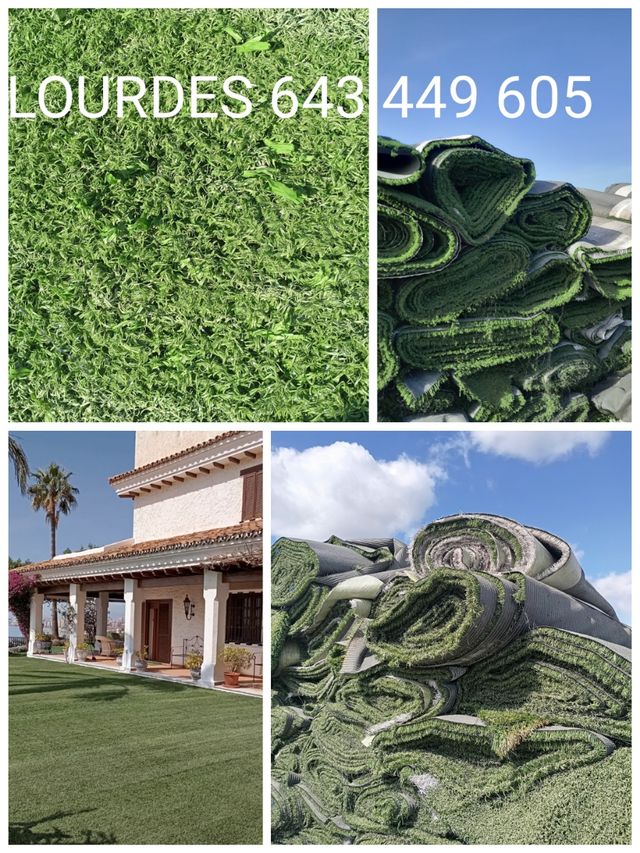 Césped artificial impecable