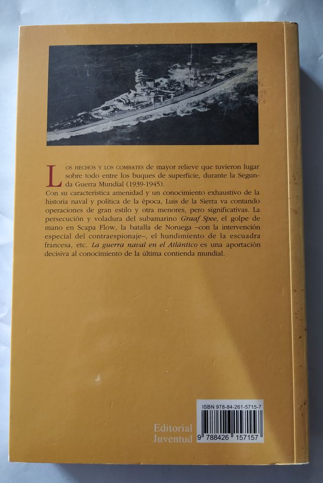 Libro. LA GUERRA NAVAL EN EL ATLÁNTICO.