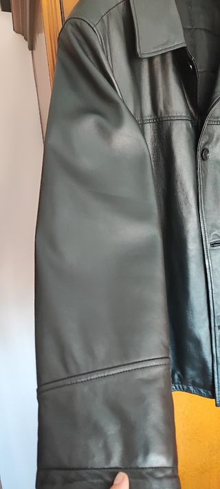 Cazadora hombre negra 